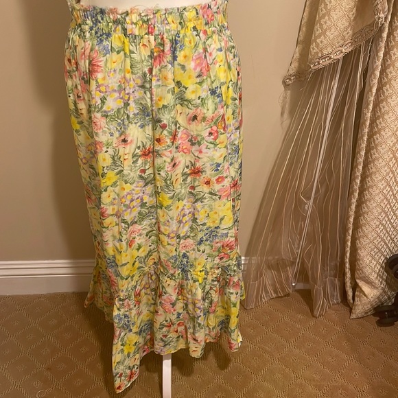 Floral LoveShack Fancy Midi Skirt - Picture 1 of 5